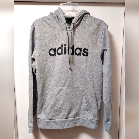 ADIDAS Gray Pullover Hoodie - Picture 1 of 8